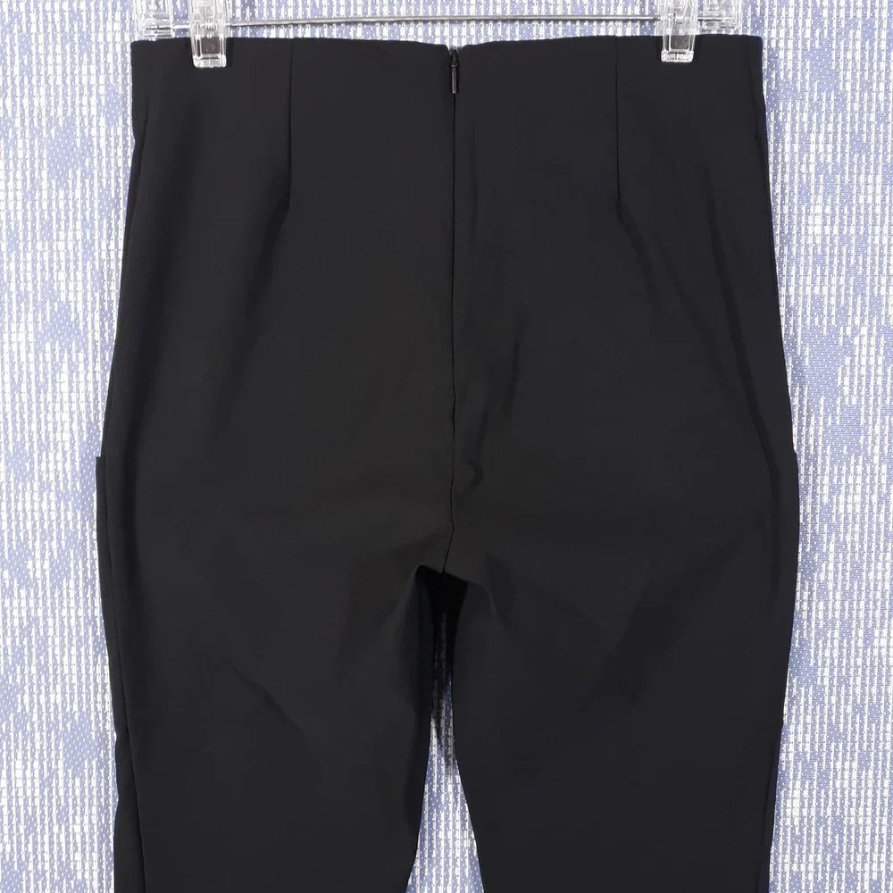 Athleta Pants Womens Size 8 Tall Stretch Elastic Waist Nylon Blend Black